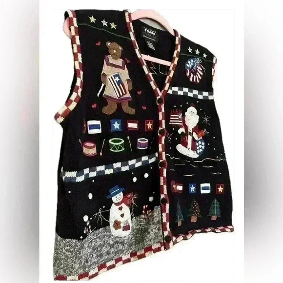 Studio Fa La La  Knitted Sweater Vest (270) - Picture 2 of 10